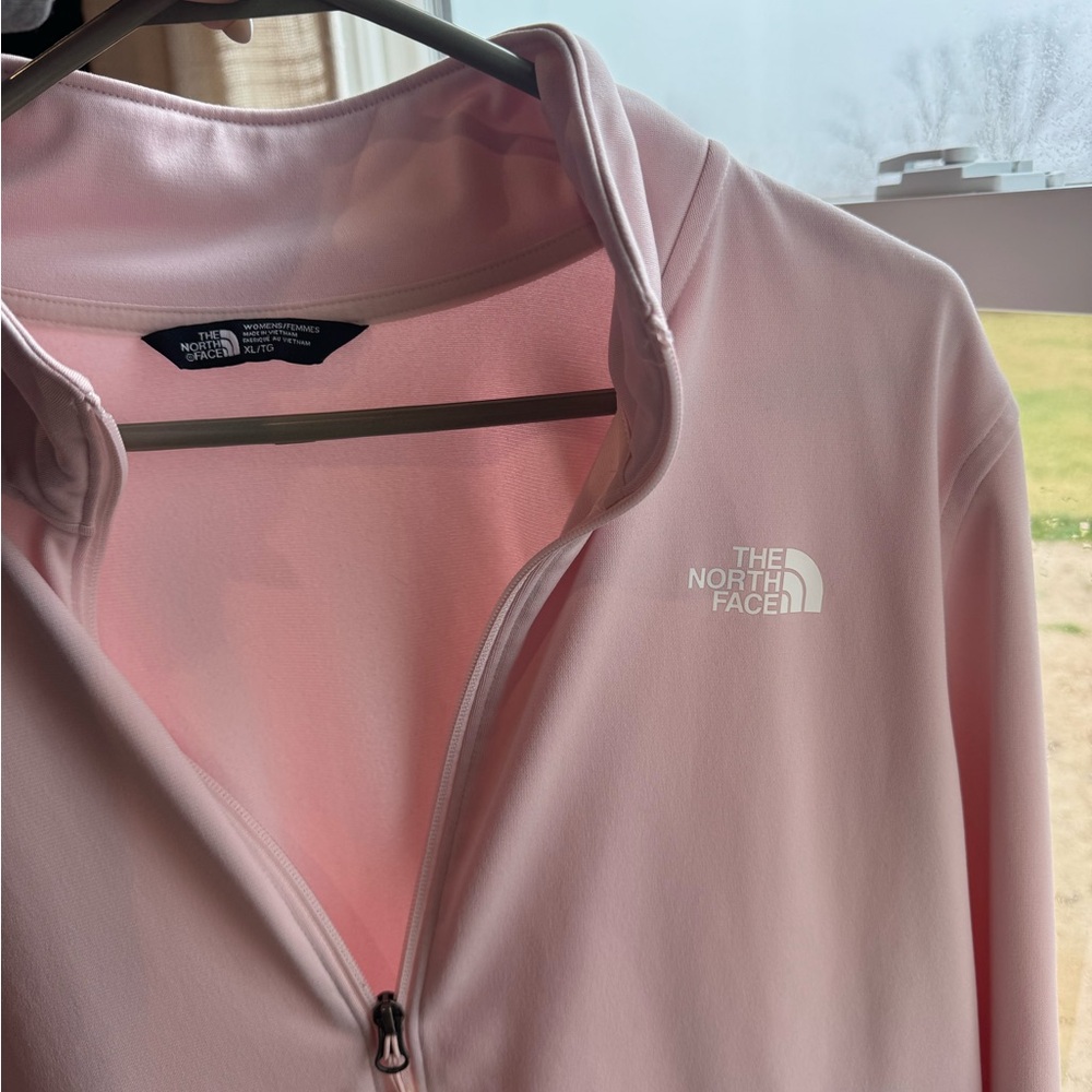 The North Face Pale Pink Softshell Zip Jacket